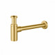 Сифон для раковины Raglo R600.20.03 бутылочный, латунь, сатин золотой