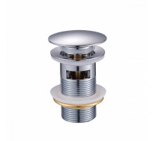 Донный клапан для раковины Raglo R600.03 c переливом (клик-клак), латунь, хром