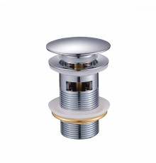 Донный клапан для раковины Raglo R600.03 c переливом (клик-клак), латунь, хром