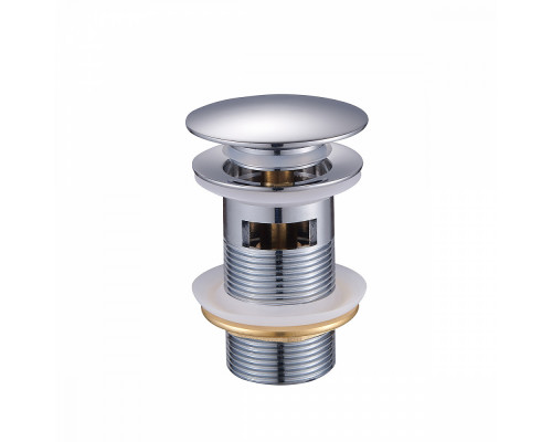 Донный клапан для раковины Raglo R600.03 c переливом (клик-клак), латунь, хром