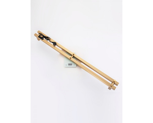 Полотенцесушитель электрический RAGLO R350.12.03 настенный сенсорный узкий с терморегулятором , сатин золотой