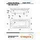 Ванна чугунная tempra Edge 180x80