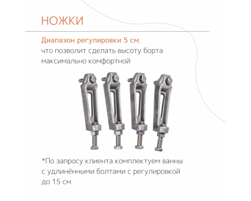 Ванна чугунная tempra Cadis 170x70