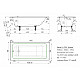 Ванна чугунная Универсал Оптима 150x70 с ручками