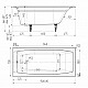 Ванна чугунная Универсал Эталон 150x70