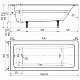 Ванна чугунная Универсал Оптима 180x80 с ручками