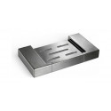 Настенная мыльница Vivi Felice D 1014 оружейная сталь