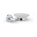 Настенная мыльница Vivi Felice R 1015 хром с белой вставкой