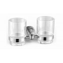 Настенный стакан двойной Vivi Felice N 1029 хром