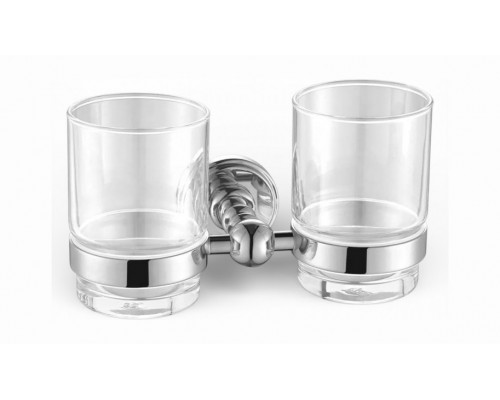 Настенный стакан двойной Vivi Felice N 1029 хром