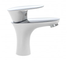 Смеситель для раковины Vivi Felice 7030 белый хром