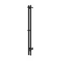 Полотенцесушитель электрический двойной круглый 120/8 Vivi Felice GIU 120R-2 черный матовый