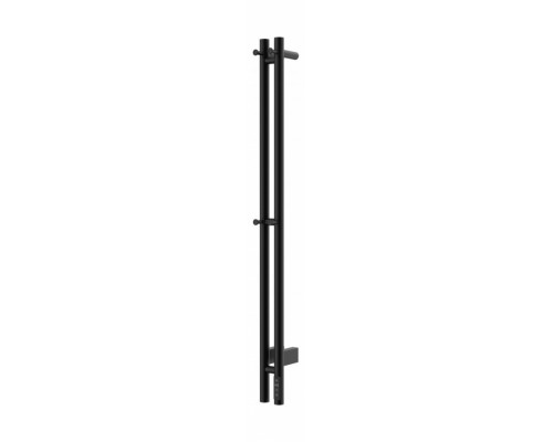 Полотенцесушитель электрический двойной круглый 120/8 Vivi Felice GIU 120R-2 черный матовый