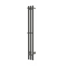 Полотенцесушитель электрический тройной круглый 120/12 Vivi Felice LEO 120R-3 оружейная сталь
