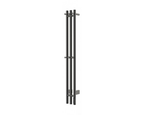 Полотенцесушитель электрический тройной круглый 120/12 Vivi Felice LEO 120R-3 оружейная сталь