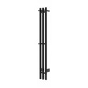 Полотенцесушитель электрический тройной круглый 120/12 Vivi Felice LEO 120R-3 черный матовый