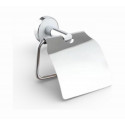 Держатель для туалетной бумаги закрытый Vivi Felice R 1006 хром с белой вставкой
