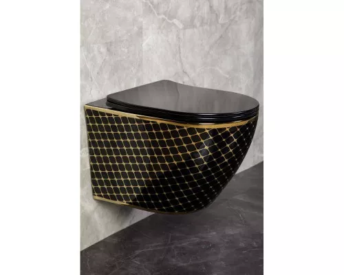 Приобрести Подвесной унитаз Firenze-Black Z19-17B Zandini в магазине сантехники Santeh-Crystal.ru