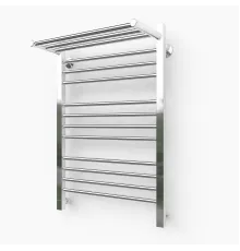 Водяной полотенцесушитель Эрато Квадрат 3 800х600 (с верхней полкой)