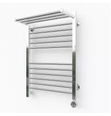 Электрический полотенцесушитель Эрато Квадрат 2 с верхней полкой 1000х600