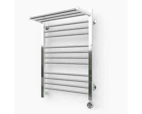 Купить Электрический полотенцесушитель Эрато Квадрат 3 с верхней полкой 1000х500 в магазине сантехники Santeh-Crystal.ru