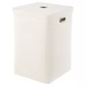 Корзина для белья Geralis PW-K PUNTO белая, квадратная