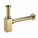 Квадратный сифон для раковины Feramolli Cubo GL089, золото
