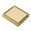 Трап для душа 10x10cm Feramolli Cubo GL065, золото