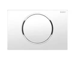 Кнопка смыва Geberit Sigma 10 115.758.KJ.5 для инсталляции, белый\/хром\/белый