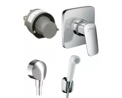Гигиенический душ Hansgrohe LogisG со смесителем, хром