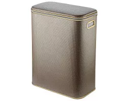 Корзина для белья стандартная, темно-бежевый золото Geralis Romb RBG-B