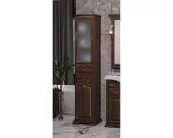 Пенал напольный орех антикварный с бельевой корзиной L Opadiris Риспекто 00-00005840