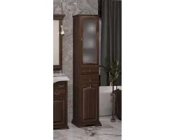 Пенал напольный орех антикварный с бельевой корзиной R Opadiris Риспекто 00-00005841