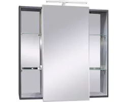 Зеркальный шкаф 79,2x76,5 см графит матовый Caprigo Accord 2231-TP810