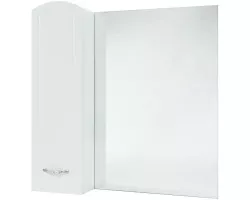 Зеркальный шкаф 68x80 см белый глянец L Bellezza Амелия 4610311002011