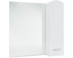 Зеркальный шкаф 68x80 см белый глянец R Bellezza Амелия 4610311001014