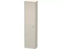 Пенал подвесной тауп матовый L Duravit Brioso BR1320L9191