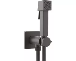 Гигиенический душ Bossini Cube Brass E38003B.073 со смесителем, черный матовый