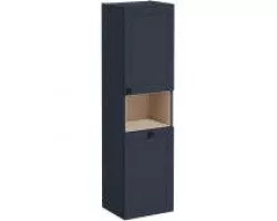 Пенал подвесной темно-синий матовый с бельевой корзиной R VitrA Root Classic 68529
