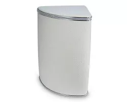 Корзина для белья угловая большая, белый хром точки Geralis Y-PWH-B-9