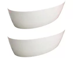 Фронтальная панель Excellent Lumina 190 OBEX.LUM19WH (2 части) Белая