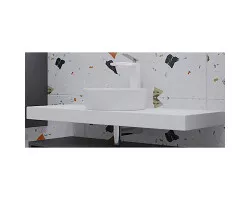 Столешница под раковину Boheme Armadi Art Flat 100 869-100 Белая