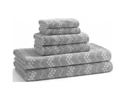 Полотенце банное 127x71 см Kassatex Wavy Hippo Grey BWV-109-HPG