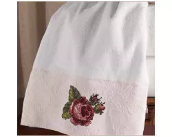 Полотенце банное 127x69 см Avanti Jasmine 036441WHT