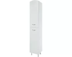 Пенал Bellezza Амелия 4620304081015 напольный R, с бельевой корзиной, белый глянец