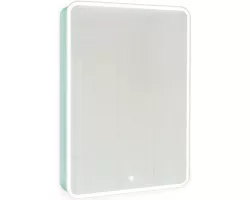 Зеркальный шкаф 60x85,5 см бирюзовый бриз R Jorno Pastel Pas.03.60\/BL