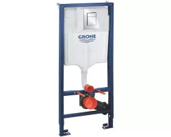 Инсталляция для унитаза Grohe Rapid SL 39501000 с кнопкой смыва, хром