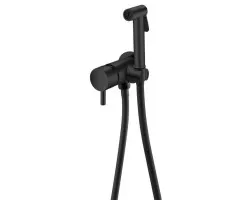 Гигиенический душ Boheme Uno 467-B со смесителем, черный матовый