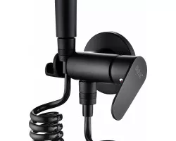 Гигиенический душ D&K Rhein.Marx DA1394585 со смесителем, черный матовый