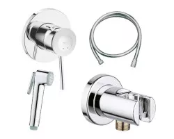 Гигиенический душ Grohe BauClassic 124901 со смесителем, хром